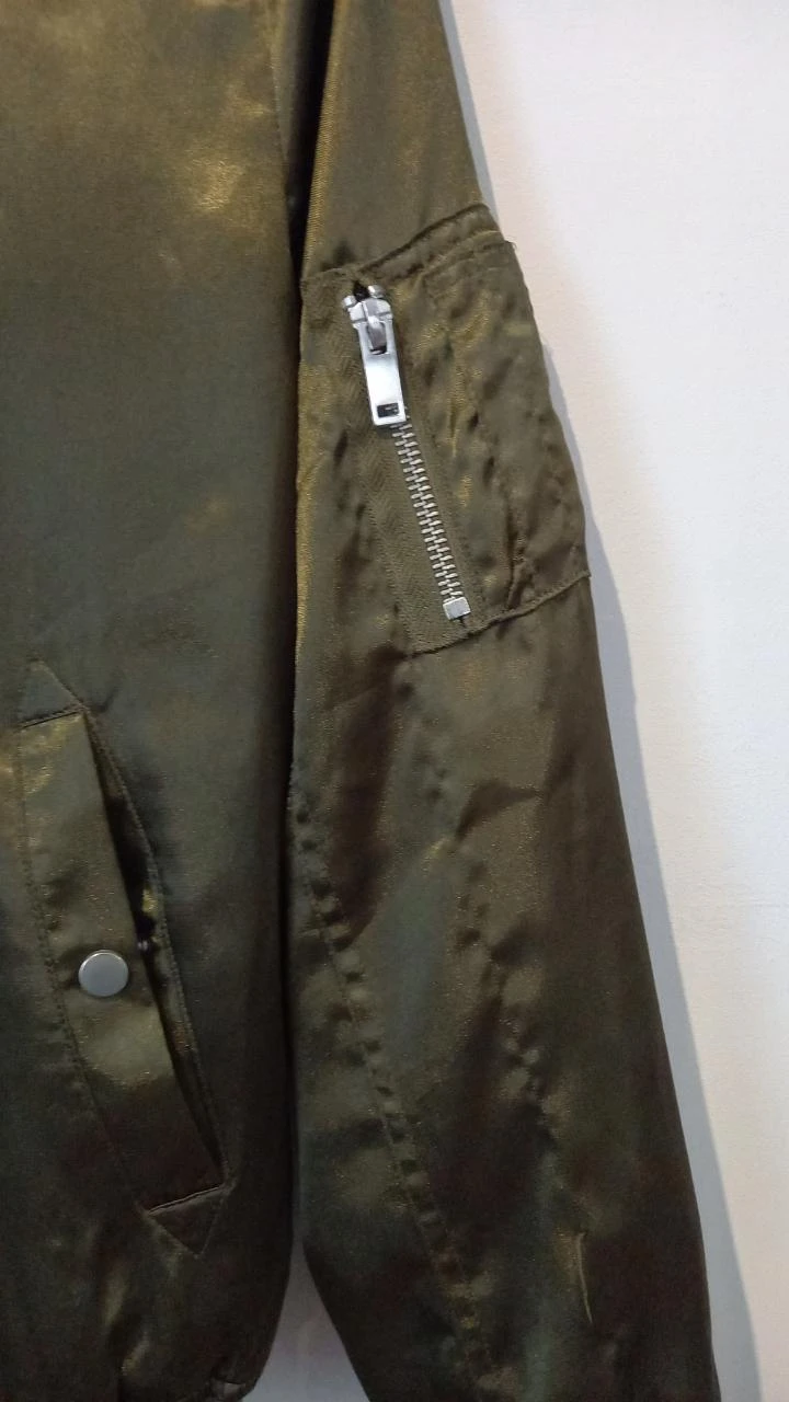 Bomber de media temporada color caqui – photo 3